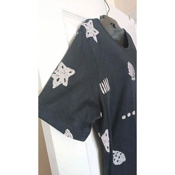 Only Necessities Maxi Dress Size A8 Ocean Fish Shell Print Kaftan Wearable Art - Picture 5 of 5